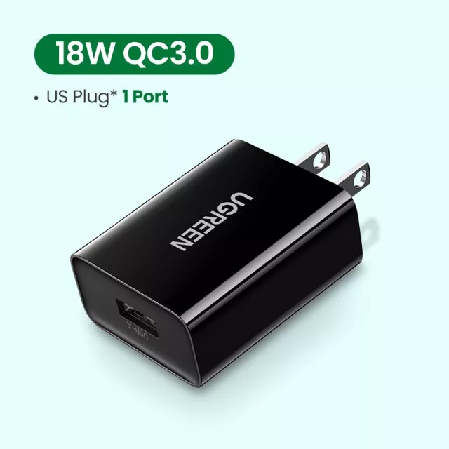 Củ sạc điện thoại USB-A 18W Ugreen 60495 cao cấp